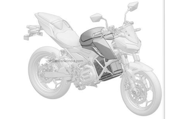 Kawasaki Ninja 7 Hybrid, Z e-1 electric bike designs patented in India