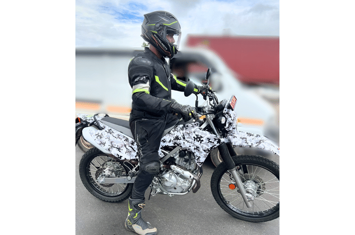 Kawasaki KLX230 S spotted again: clearest spy shots yet
