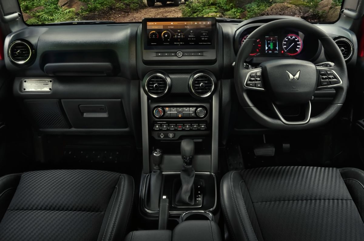2025 Mahindra thar dashboard interior image
