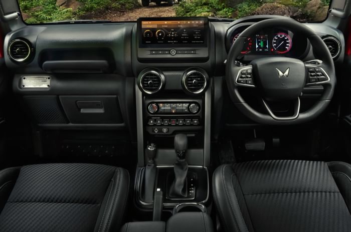 2025 Mahindra Thar interior