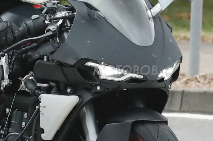 Norton V4 test mule spotted confirming teaser design