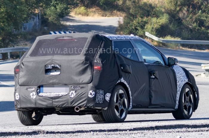 New Hyundai i20 rear right spied