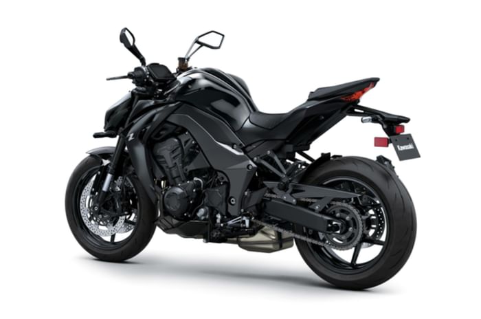 Kawasaki Z1100 left rear static in studio