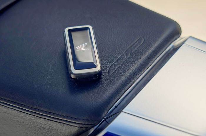 Honda CB1000F key fob on seat