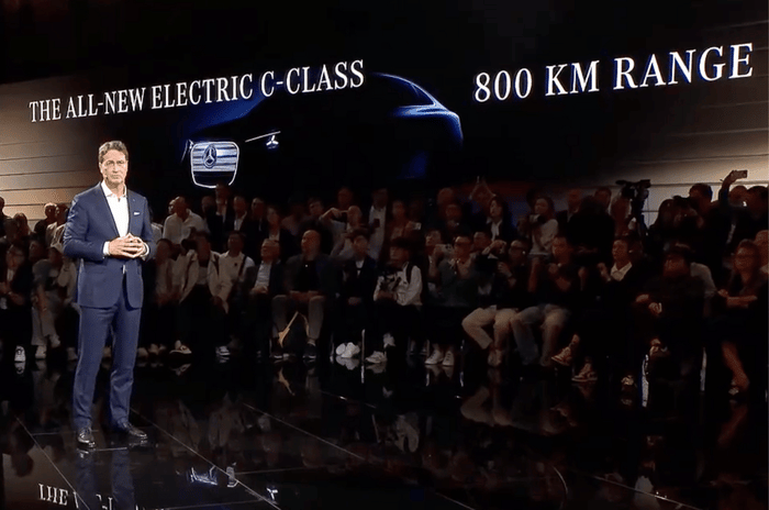 Mercedes C Class EV teased ahead of its 2026 reveal