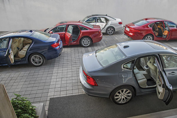 Volvo S90 vs Jaguar XF vs BMW 520d vs Mercede E 250 CDI vs Audi A6 comparison