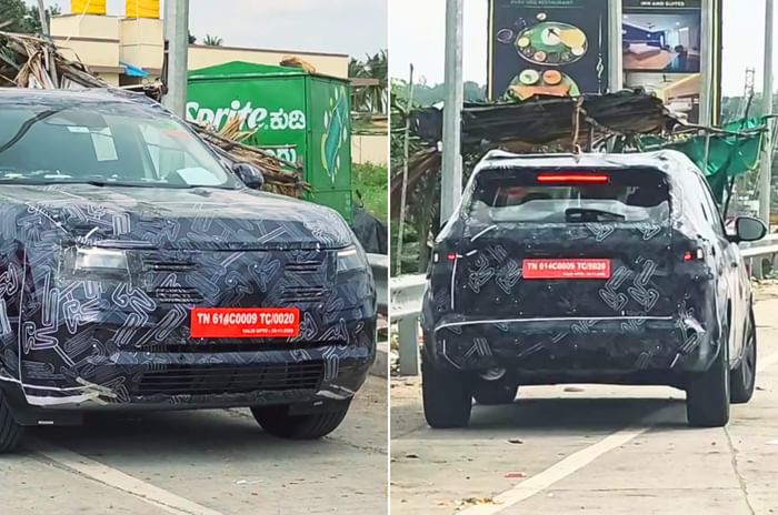 New Nissan mid size SUV spied front and rear New Nissan mid size SUV spied front and rear