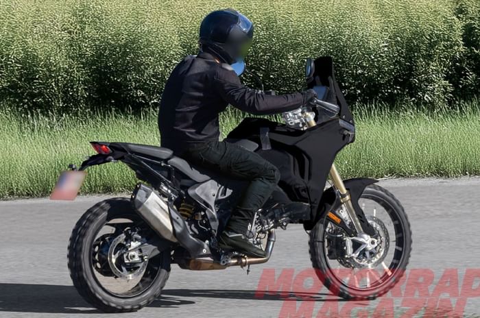 Next-gen Ducati DesertX seen testing with V2 engine