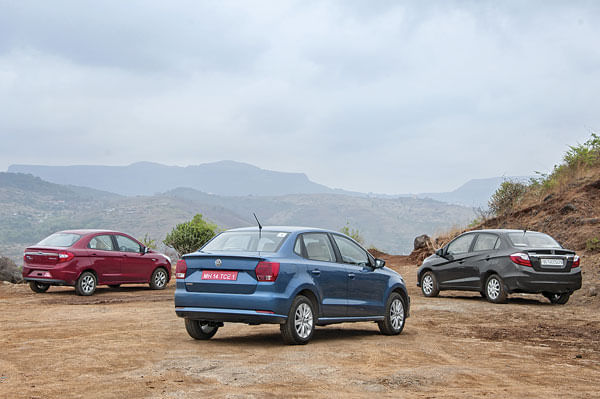 Volkswagen Ameo vs Honda Amaze vs Ford Figo Aspire comparison