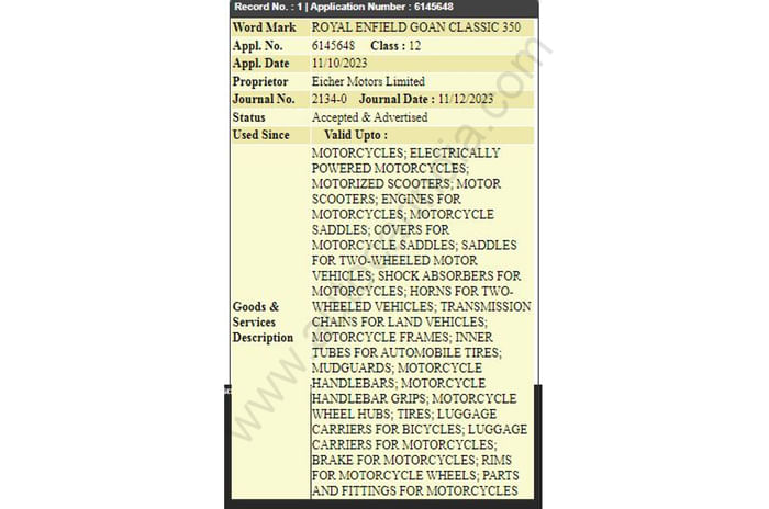 Royal Enfield Goan Classic 350 design revealed