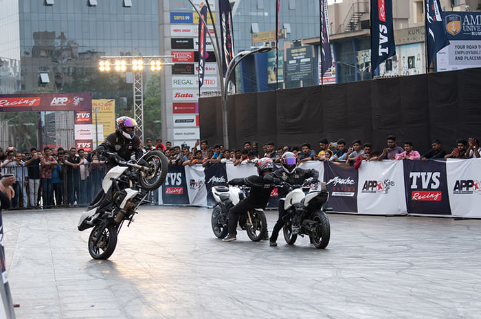 TVS enters Asia Book of Records for longest stunt show