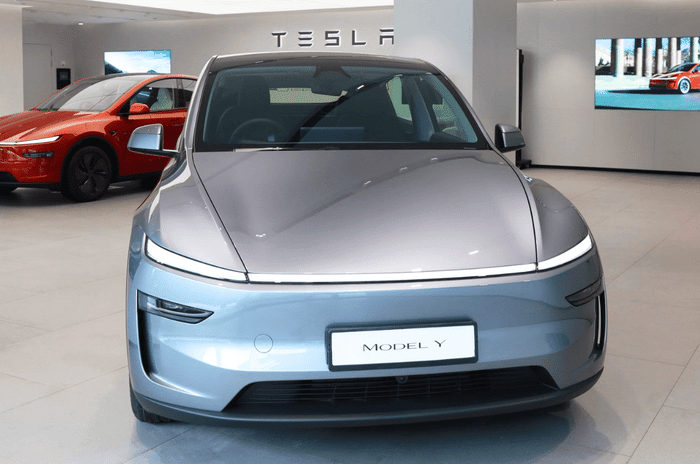 Tesla Model Y grey colour