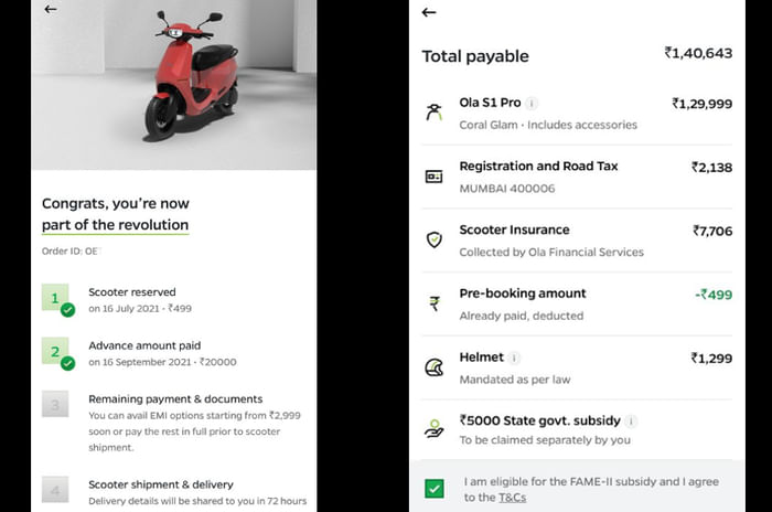 Ola S1, S1 Pro Maharashtra subsidy details, pricing structure explained