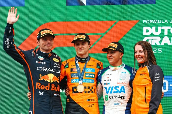 2025 F1 Dutch GP podium 2025 F1 Dutch GP podium