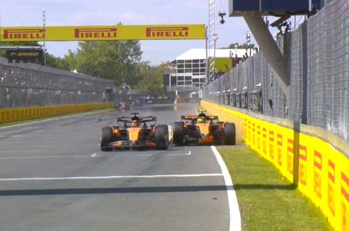 2025 F1 Canadian GP Norris Piastri crash