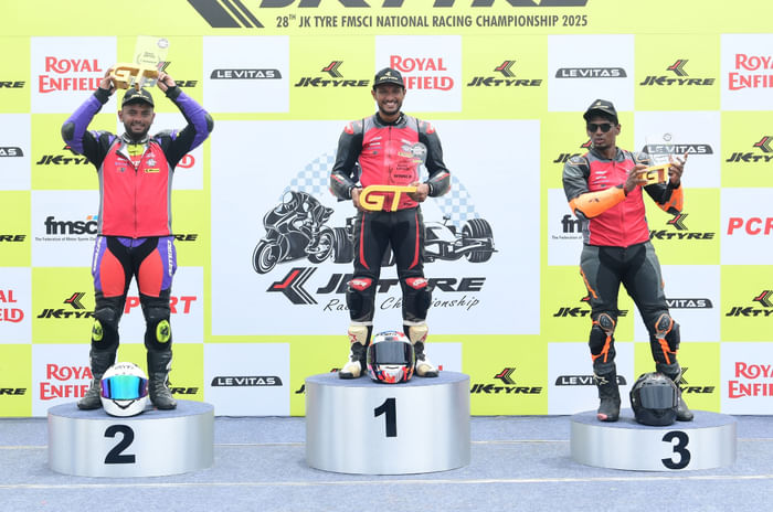 Royal Enfield Continental GT Cup podium