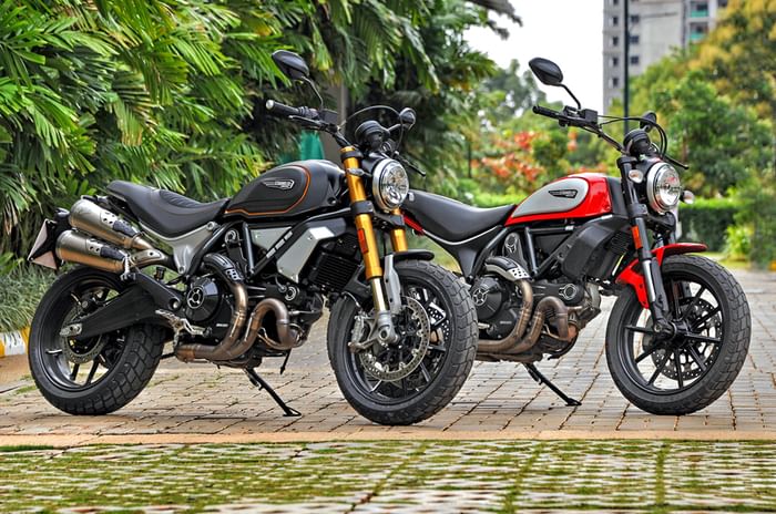Ducati Scrambler 1100 with the Scrambler 800 Ducati Scrambler 1100 with the Scrambler 800