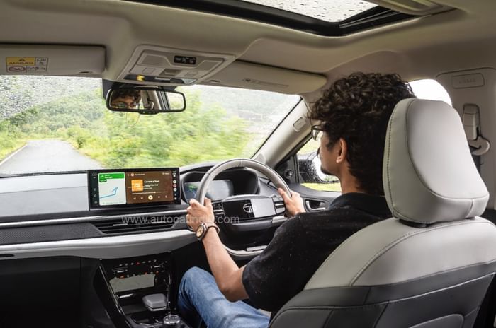 Nexon EV being driven by a human