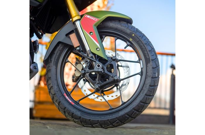 TVS Apache RTX 300 front wheel