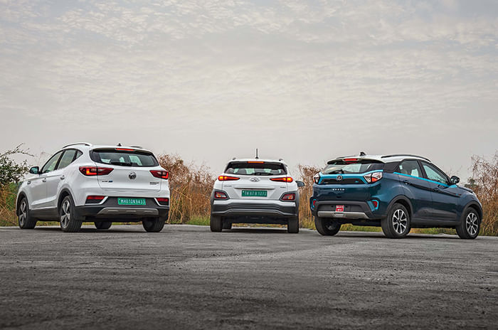 MG ZS EV vs Tata Nexon EV vs Hyundai Kona Electric comparison