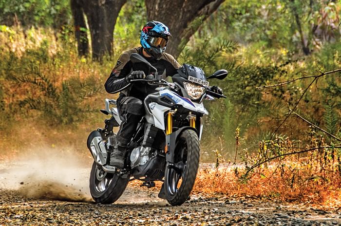 BMW G 310 GS front action BMW G 310 GS front action
