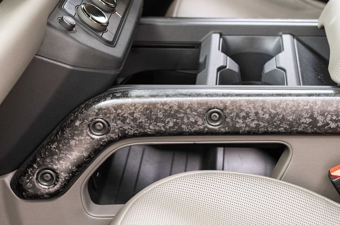 Defender Octa carbon fibre interior trim