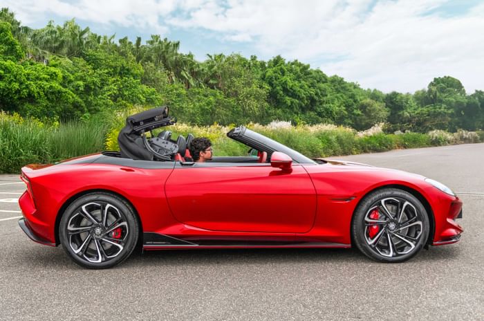MG cyberster track review autocar india MG cyberster track review autocar india
