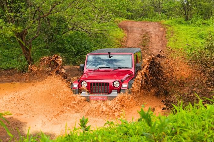 2025 Mahindra Thar water wading