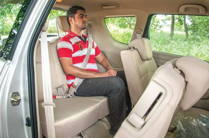 Maruti Ertiga third row Maruti Ertiga third row