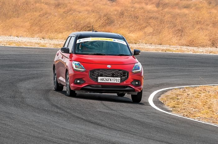 Maruti Swift cornering at CoaSTT race track Maruti Swift cornering at CoaSTT race track