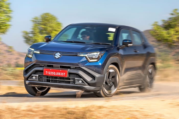 Maruti e Vitara cornering