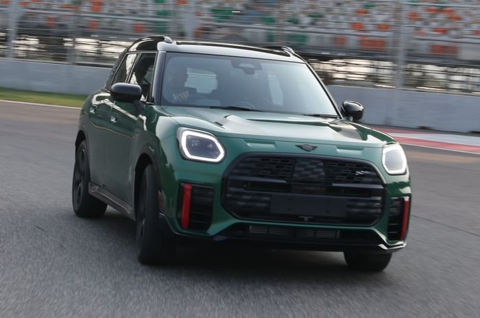 Mini Countryman JCW ALL4 front right side cornering at BIC