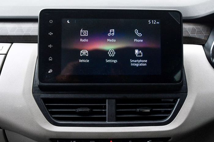 2025 Renault Triber infotainment touchscreen
