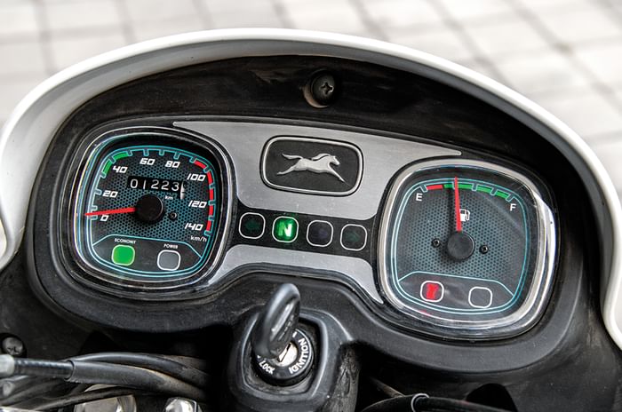 TVS Radeon long term review instrument cluster