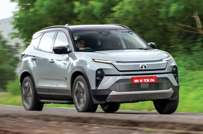 Tata Harrier EV cornering