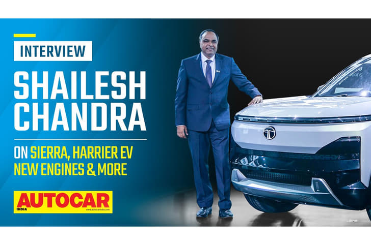 Shailesh Chandra on Tata Sierra launch, Harrier EV range, new petrol engines, and more