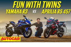 Aprilia RS 457 vs Yamaha R3 comparison video