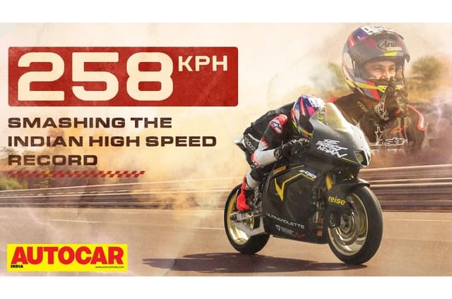 Ultraviolette F99 top speed record video