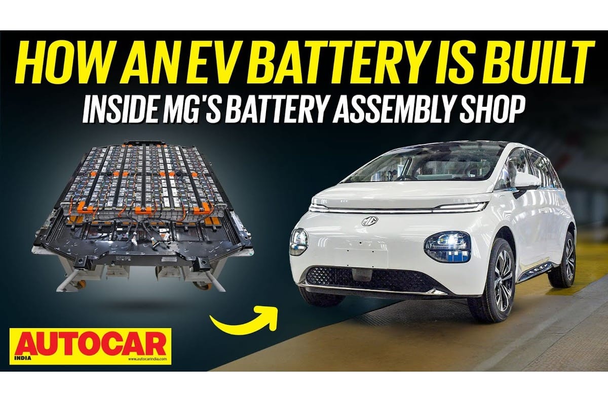 MG India battery assembly shop tour video