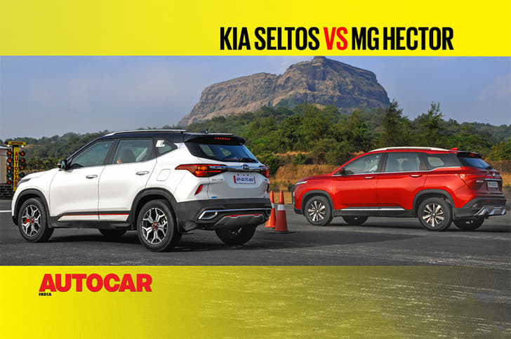 Autocar Drag Day: Kia Seltos vs MG Hector Drag race video