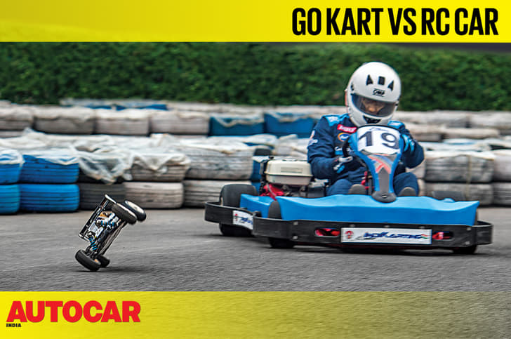 Go Kart vs Nitro RC Car video
