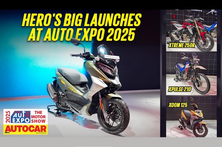 Hero Xoom 160, Xoom 125, Xpulse 210, Xtreme 250R walkaround video: Auto Expo 2025