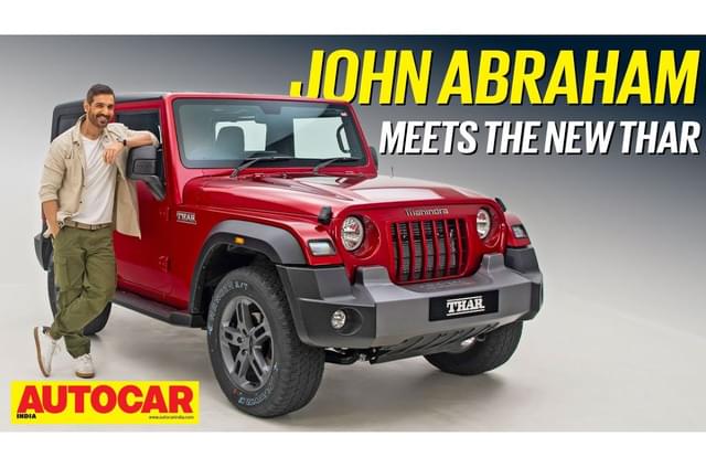 John Abraham meets the 2025 Mahindra Thar: video