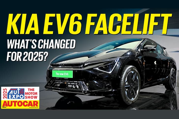 Kia EV6 facelift Auto Expo 2025 walkaround video