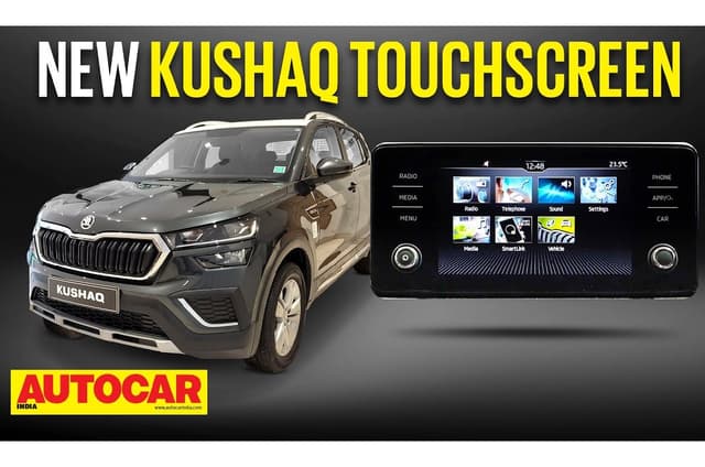 Skoda Kushaq new 8.0-inch touchscreen in detail