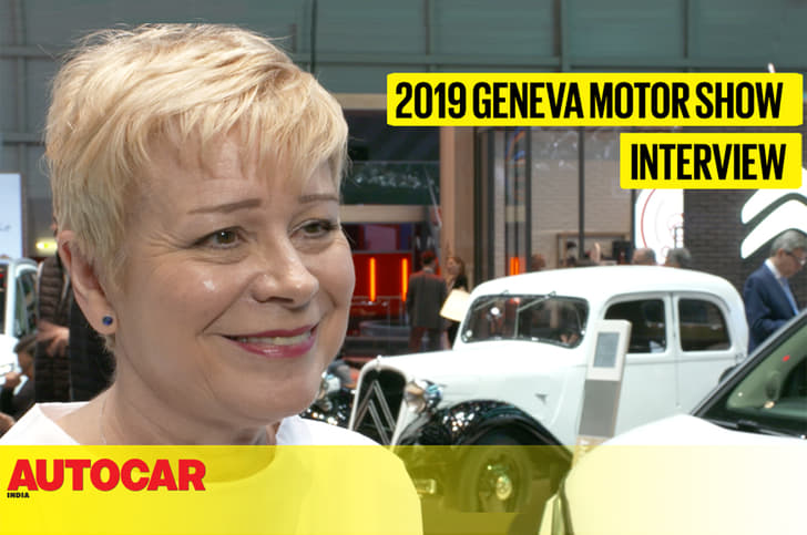 Linda Jackson, CEO, Citroen interview at Geneva motor show 2019 video