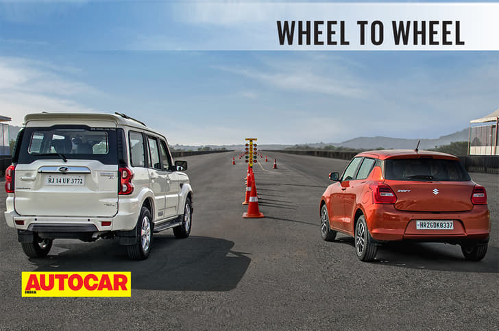 Drag Race: Mahindra Scorpio vs Maruti Suzuki Swift