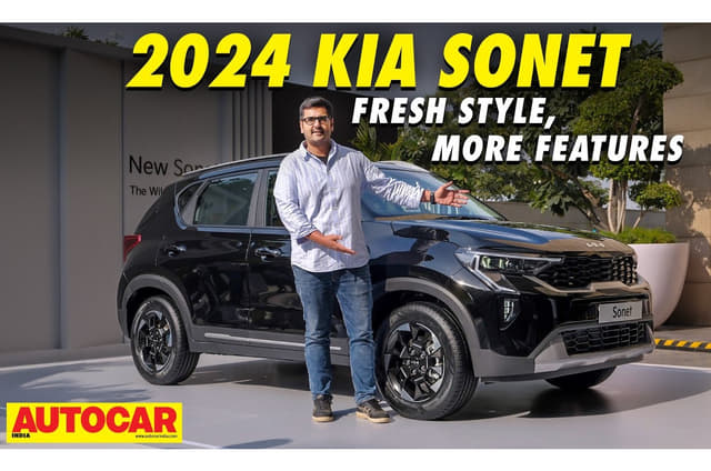 Kia Sonet facelift first look video