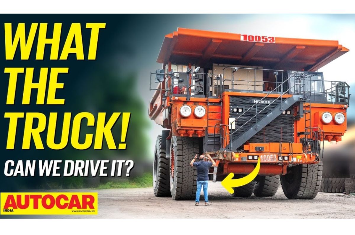 Driving the 50,000cc, 322 tonne Tata Hitachi mine truck: video