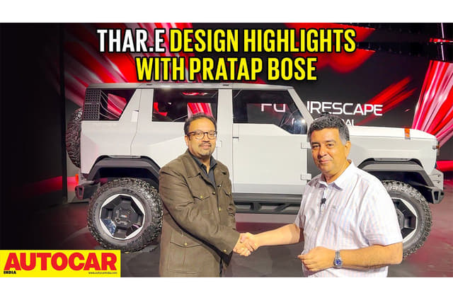 Mahindra Thar.e design highlights with Pratap Bose video